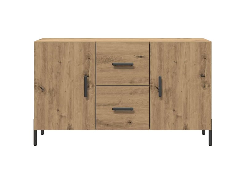 Buffet - bahut - meuble de rangement chêne artisanal 100x36x60 cm bois d'ingénierie  - Conforama D