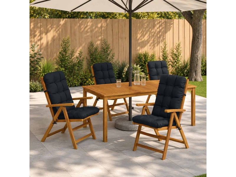 Lot de 4 coussins de chaise à dossier haut vianen cf59340 - Conforama B