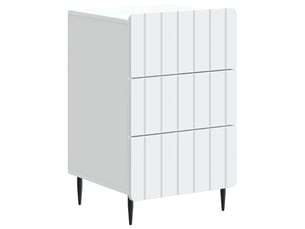 Table de chevet - cabinet de chevet - table de nuit blanc 43 x 41 x 68 cm bois d'ingénierie
