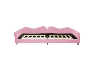Lit simple 90x200 cm MAISONORA   coloris rose
