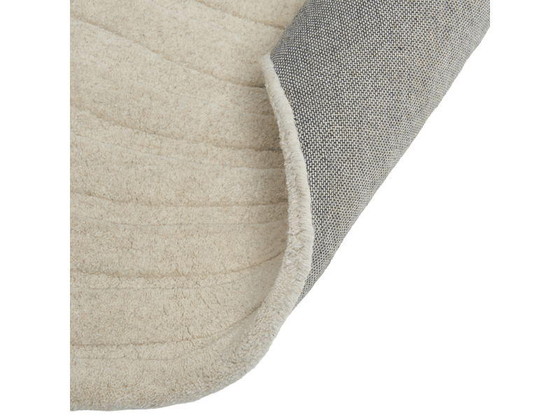 Tapis ankarae beige ø 160 cm laine - Conforama E