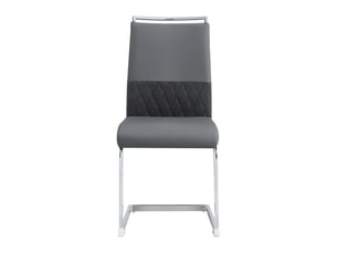 Lot de 6 chaises design dossier haut en simili cuir et lin – salle à manger et bureau