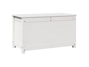 Boîte de rangement, coffre de rangement blanc 80x40x45,5 cm bois massif de pin