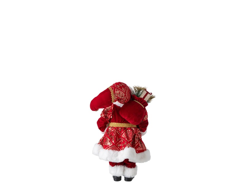  Père noël déco cyriaque 45cm rouge  - Conforama B