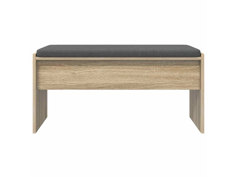  Banc d'entrée, banc interieur avec coussin chêne sonoma 83x38x40 cm  - Conforama E