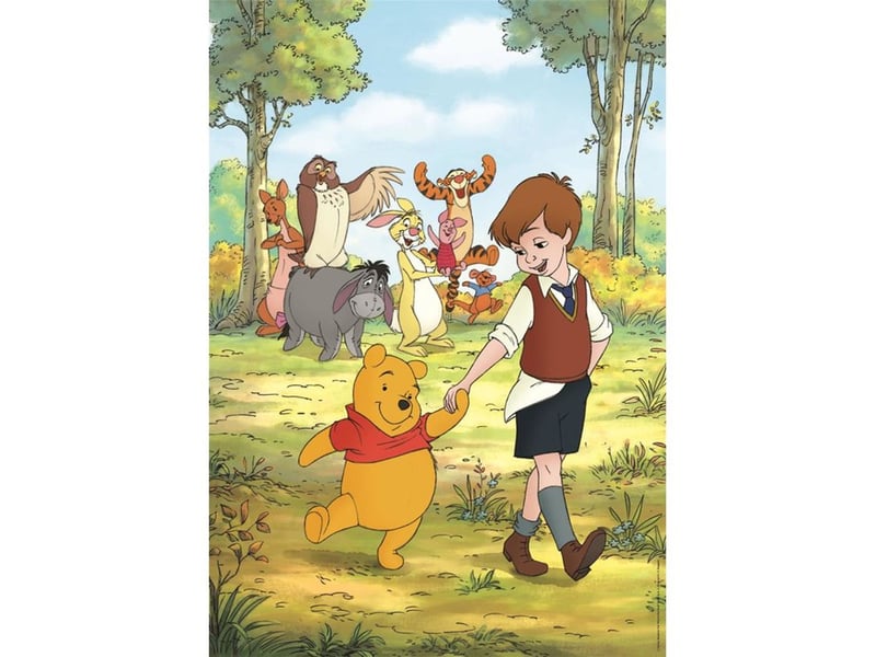  Puzzle 1000 pieces winnie l ours 70 x 50 cm avec poster et boite de rangement 37519 - Conforama B