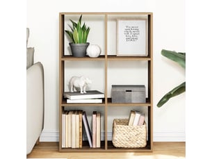 Étagère de rangement - étagère séparatrice de pièce chêne artisanal 69,5x29x103,5 cm