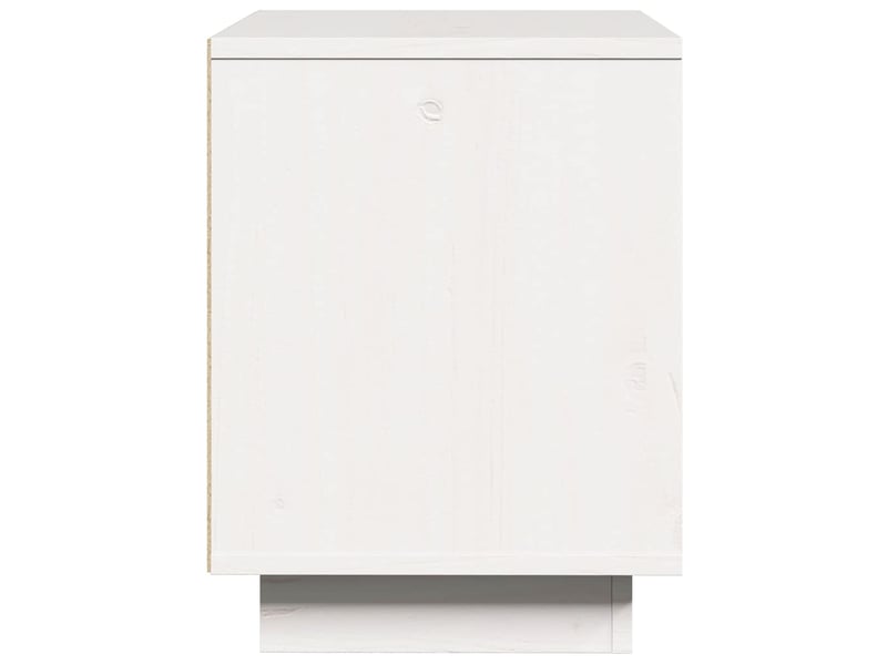  Table de chevet - cabinet de chevet - table de nuit blanc 40x30x40 cm bois de pin solide  - Conforama E
