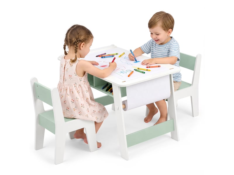  Ensemble de meubles pour enfants , 2 chaises + table d'art pour enfants,80*48*50.5cm  - Conforama A