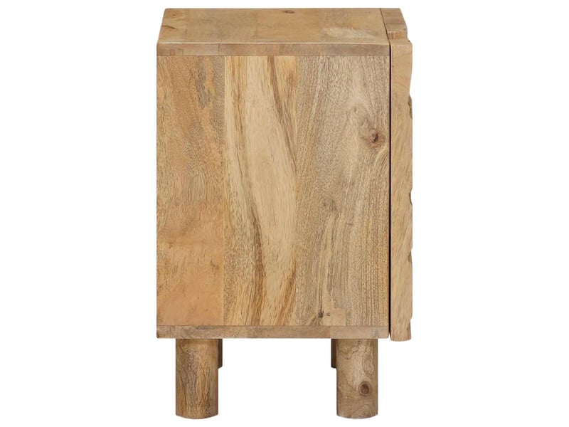 Table de chevet - cabinet de chevet - table de nuit faite main marron teck 40 x 30 x 45 cm  - Conforama E