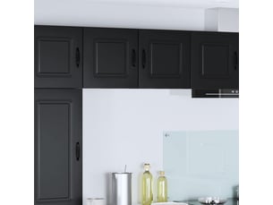 Meuble mural de cuisine | armoire de cuisine 2 pcs noir bois d'ingénierie shl1631