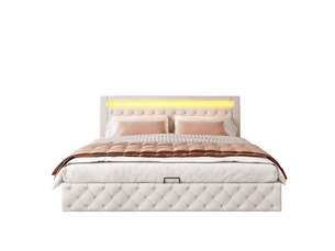 Lit coffre 180x200 cm    coloris blanc
