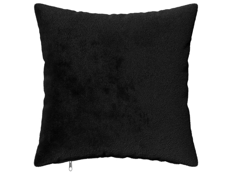 Lot de 2 housses de coussin heerlen noir 30 x 30 cm flanelle cf49462 - Conforama A