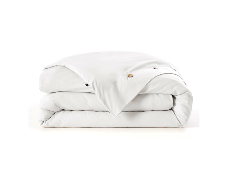  Housse de couette 240 x 220 cm percale de coton 120 fils unie perrine blanc 15363 - Conforama D