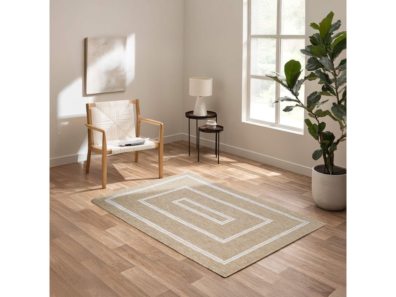  Tapis tissé plat belize 120x170cm naturel  - Conforama D