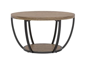 Table basse rond(e) coloris marron TCQPZ  - 80 cmx80 cm