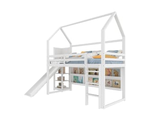 Lit mezzanine 90x200 cm HAVRYA   coloris blanc