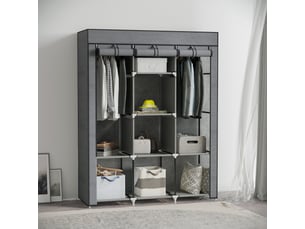 Armoire SWEIKO coloris gris largeur 125 cm