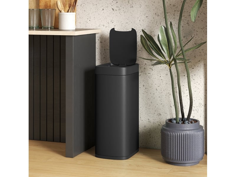  50l poubelle sensor, ouverture sans contact, détecteur de mouvement, sans empreinte digitale  - Conforama D