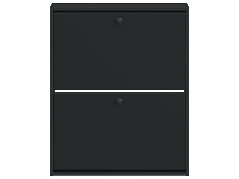  Meuble à chaussures mural, armoire à chaussures breda 71x17x86 cm noir  - Conforama D