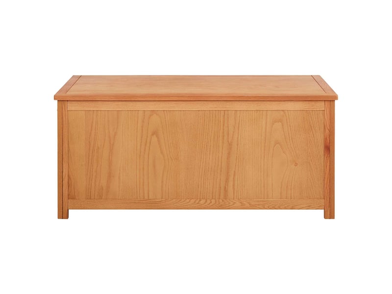  Boîte de rangement, coffre de rangement 110x45x45 cm bois de chêne massif  - Conforama E