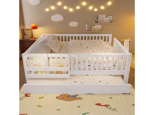 Lit gigogne 140x200 cm HAUSS SPOLE coloris blanc