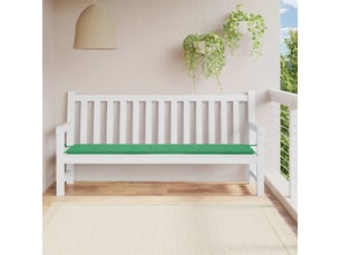 Coussin de banc de jardin, coussin d'assise vert 200x50x3 cm tissu oxford cf52860
