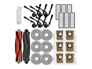 Accessories kit for xiaomi robot vacuum 5 5 pro replacement parts including main brush,rubber brush, filters, dust bags