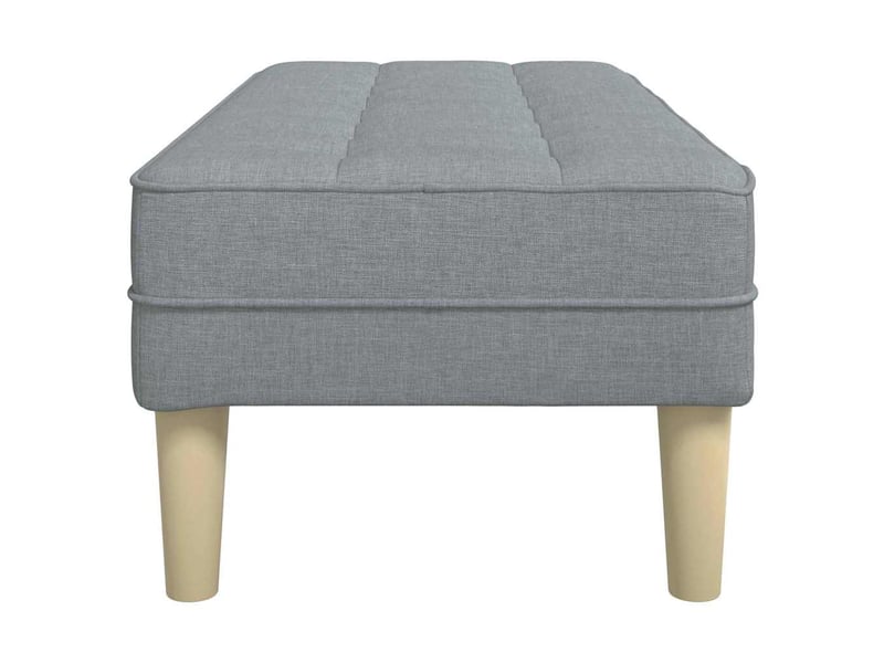  Banc chambre, banc de lit gris clair 113x57x39 cm tissu  - Conforama E