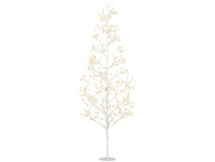 Sapin de noël artificiel de 180 cm avec 384 lumières led blanches