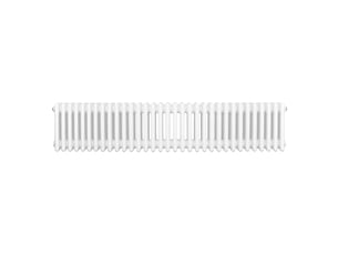 Radiateur traditionnel à 4 colonnes 300 x 1505 mm en acier carbone blanc chauffage central horizontale monté sur mur [brosse de nettoyage & supports