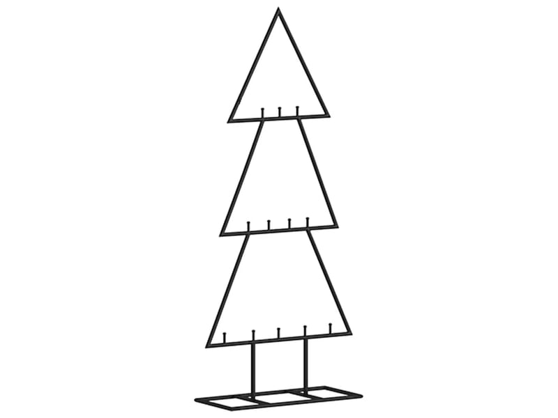  Sapin de noël - arbre de noël en métal pour décoration noir 60 cm  - Conforama A