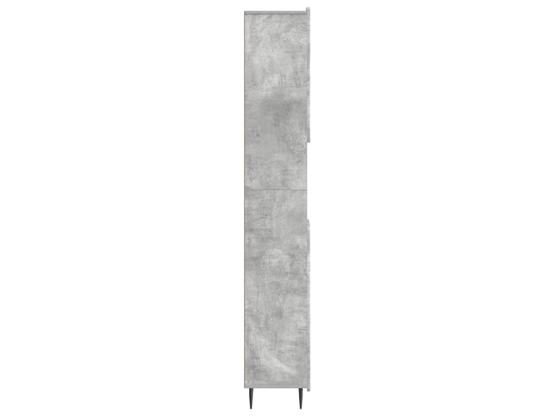 Colonne de salle de bain avec étagère ouverte zwolle gris béton - Conforama E