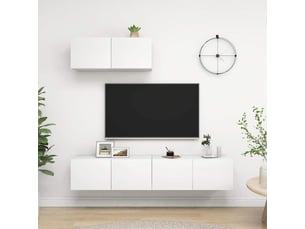 Meuble tv coloris blanc  <strong></strong>  <strong></strong>