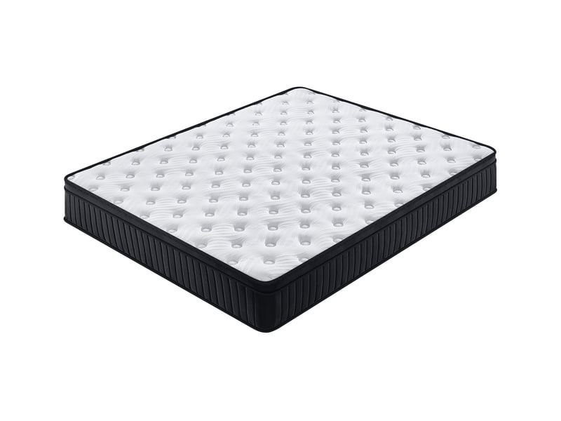 Matelas ressorts ensachés 160x200 cm somniae , accueil mémoire de forme, 25 cm d'épaisseur, noir - Conforama D