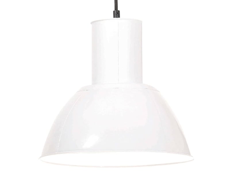  Lampe suspendue, suspension luminaire 25 w blanc rond 28,5 cm e27  - Conforama B