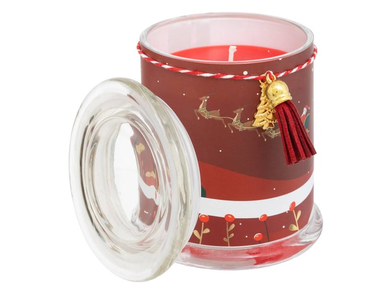  Bougie parfumée imprimée 265g pot verre assorti  - Conforama B