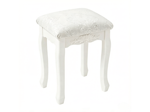 Tabouret de piano vintage rembourré élégant pour coiffeuse et chambre 1 pièce