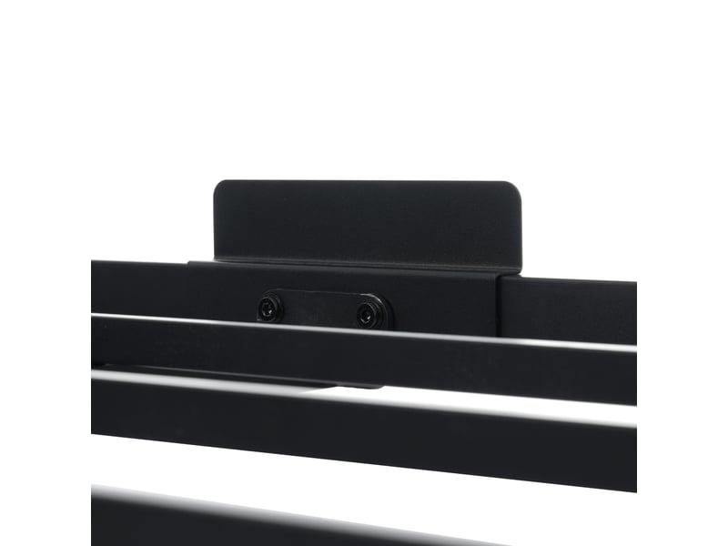 Lit coffre 135 x 190 cm, tête de lit rembourrée, led réglable, gris lin - Conforama D