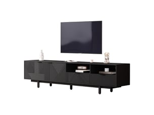 Meuble tv coloris noir 200 cm BEAOK  