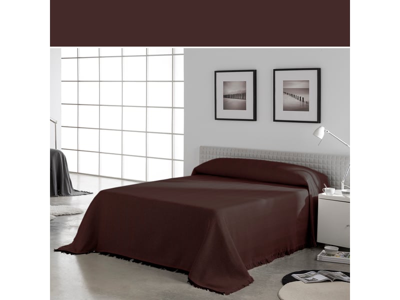 Tissu à carreaux polyvalent à chevrons 230 * 260 c17  - Conforama C