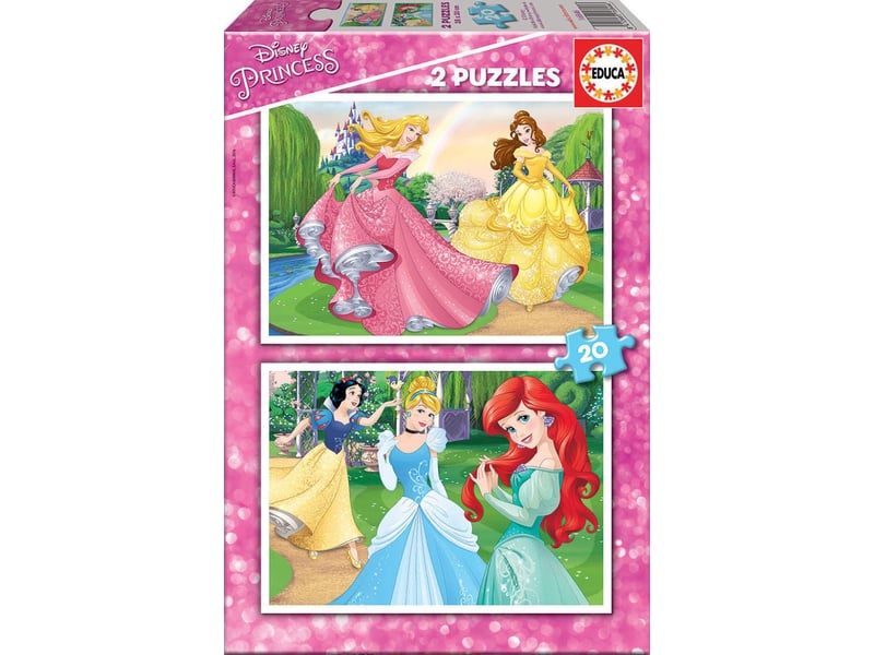  Puzzle 2 x 20 - princesses de disney 16846 - Conforama A