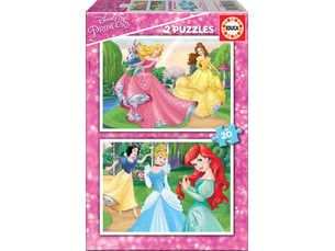 Puzzle 2 x 20 - princesses de disney