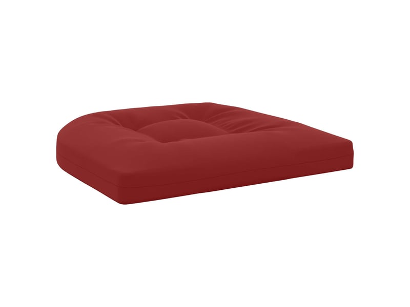  Lot de 4 coussins de siège, coussins d'assise 100 % polyester bordeaux cf60063  - Conforama D