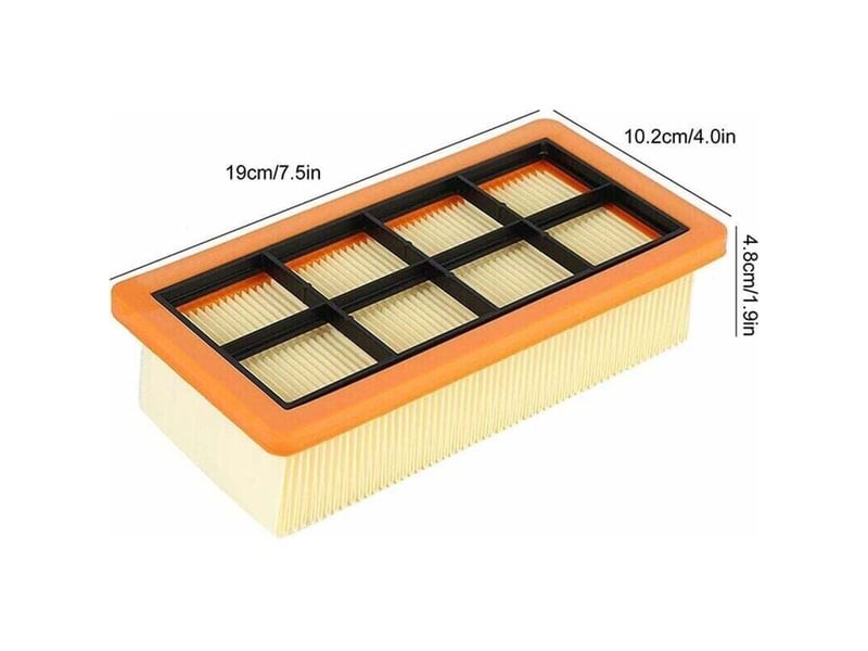  Enowelir filtre plissé plat 3 pièces pour aspirateur kärcher ad 3200 ad 3 premium ad 4 premium accessoire de remplacement  - Conforama C