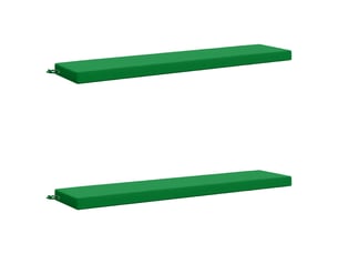 Lot de 2 coussins de banc, coussins d'assise soest 100 % polyester vert cf57529