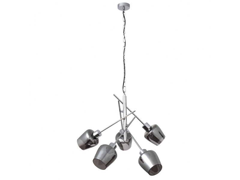  Fabrilamp soline, lampe, moderne, 5 x e27, chromé, 68-135 x 58 x 58 cm 123750520 - Conforama A