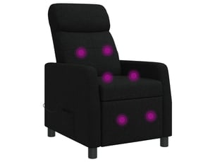 Fauteuil relax manuel VIDAXL  Tissu noir