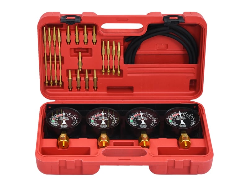  Kit d'outils de jauge de synchroniseur de vide de carburateur outil de véhicule voiture motocyclette multi-cylindre garage atelier 02_0004042  - Conforama B