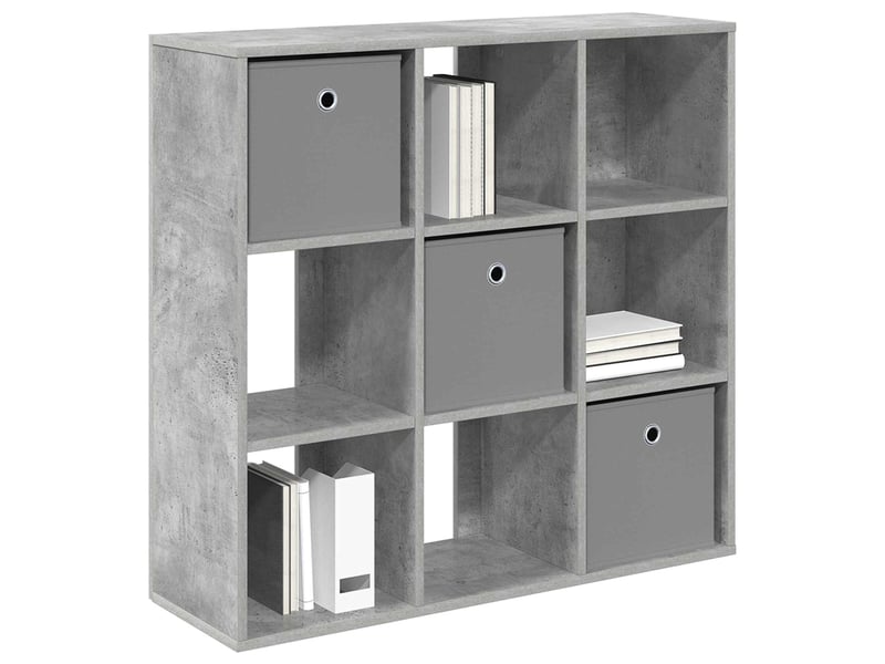  Buffet - bahut - meuble de rangement gris béton 88,5 x 29 x 84,5 cm  - Conforama C